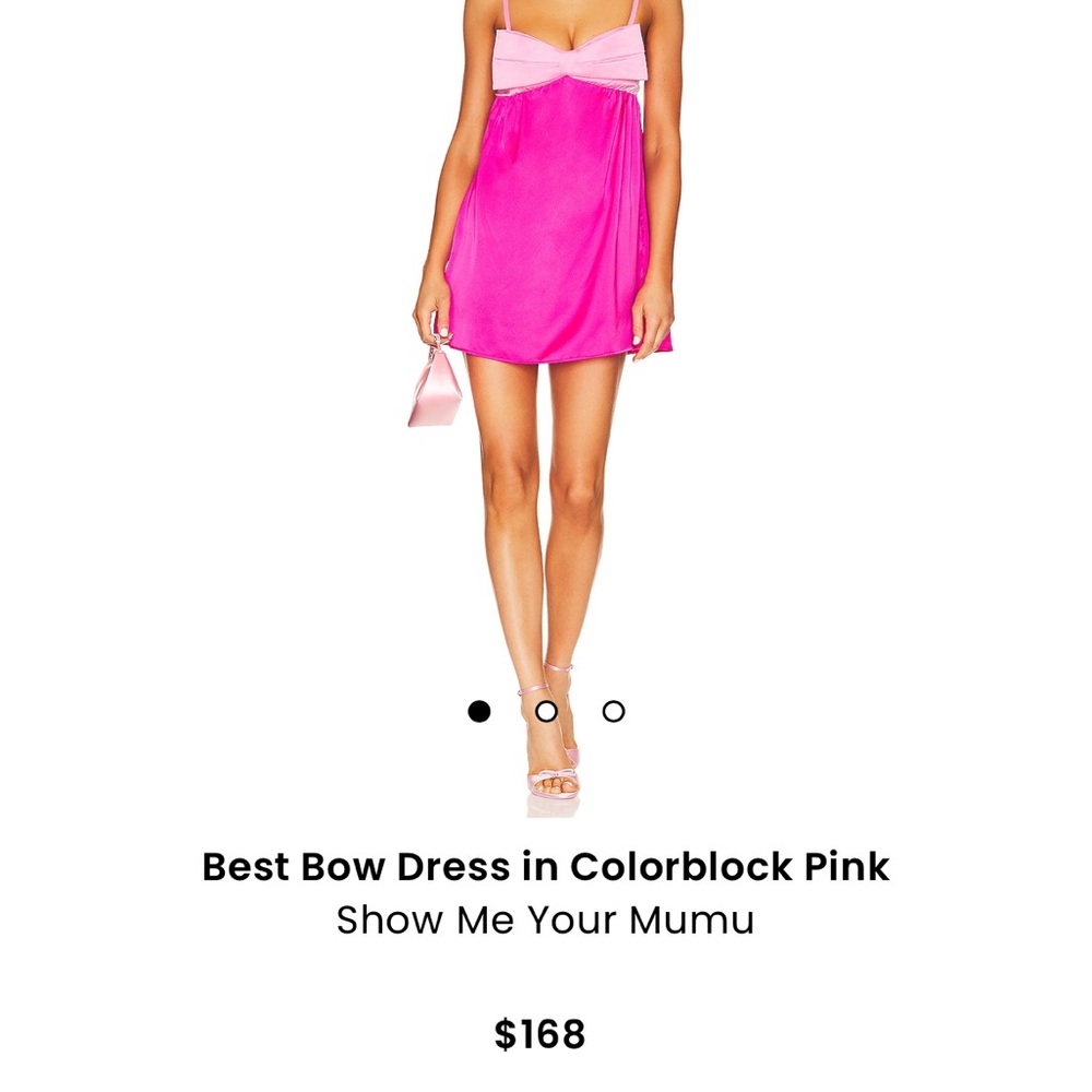 Show Me Your Mumu Pink Bow Dress